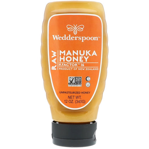 Wedderspoon - Raw Manuka Honey, KFactor 16, 12 oz (340 g)