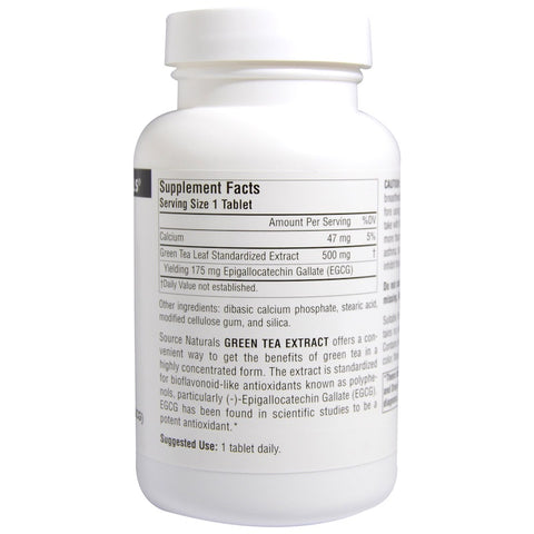 Source Naturals - Green Tea Extract 500 Mg - 120 Tablet