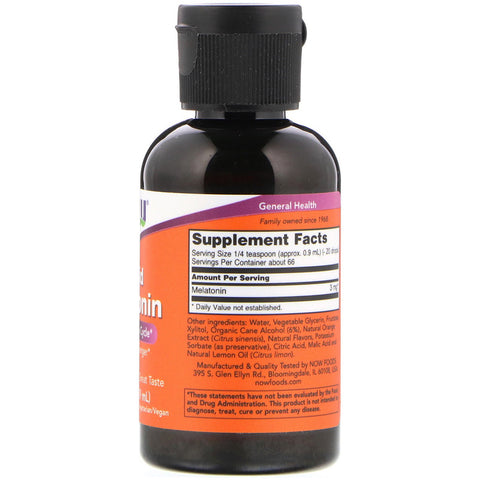 Now Foods - Liquid Melatonin, 2 fl oz (59 ml)