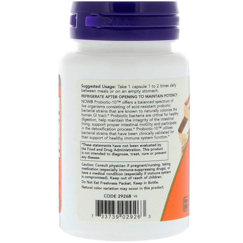 Now Foods - Probiotic-10, 25 Billion, 50 Veg Capsules