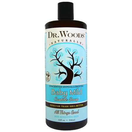 Dr Woods - Castile Soap Liquid Baby Mild With Shea Butter - 8 Ounce
