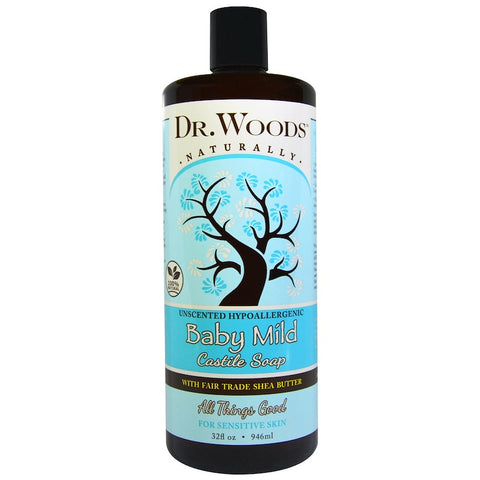 Dr Woods - Castile Soap Liquid Baby Mild With Shea Butter - 8 Ounce