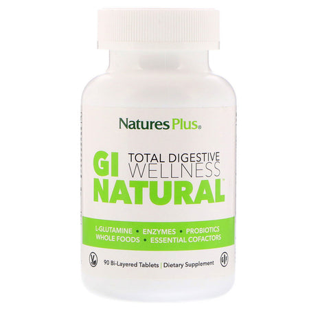 Natures Plus -Total Digestive Wellness, GI Natural, 90 Bi-Layered Tablets