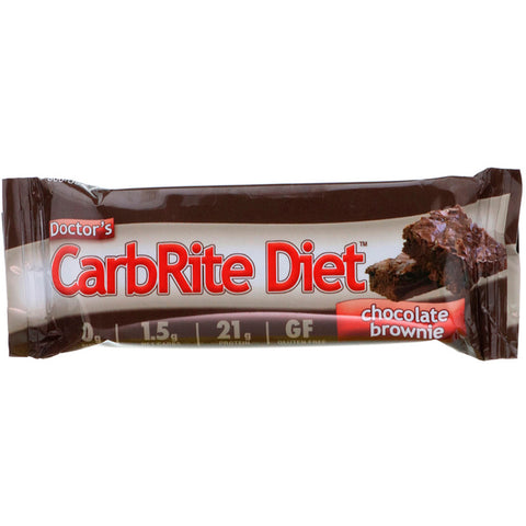 Universal Nutrition, Doctor's CarbRite Diet, Chocolate Brownie, 12 Bars, 2.00 oz (56.7 g) Each