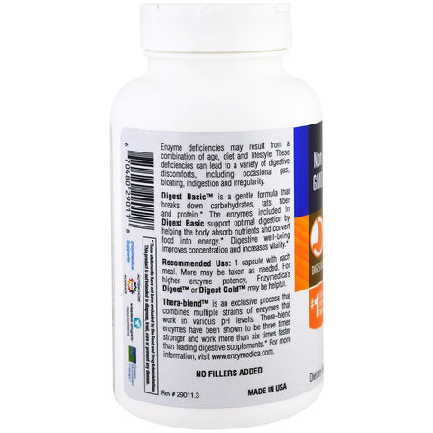 ENZYMEDICA - Digest Basic - 180 Capsules