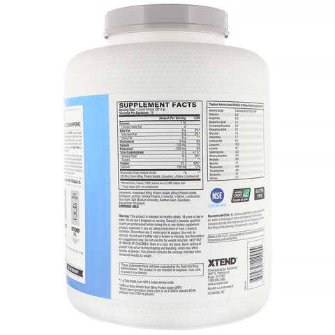 Xtend Pro Whey Isolate, Vanilla Ice Cream, 5 lb (2.27 kg)