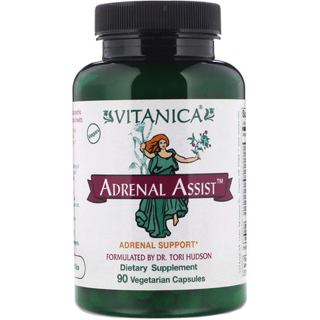 Vitanica - Adrenal Assist, Adrenal Support, 90 Vegetarian Capsules