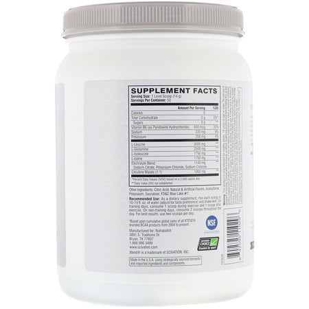 Xtend - The Original 7g BCAA, Blue Raspberry Ice, 1.5 lb (700 g)