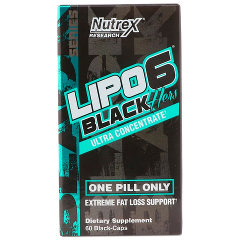 Nutrex Research - Lipo-6 Black Hers, Ultra Concentrate, 60 Black-Caps