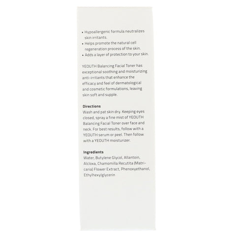Yeouth - Balancing Facial Toner With Chamomile, Allantoin, Alcloxa, 3.4oz