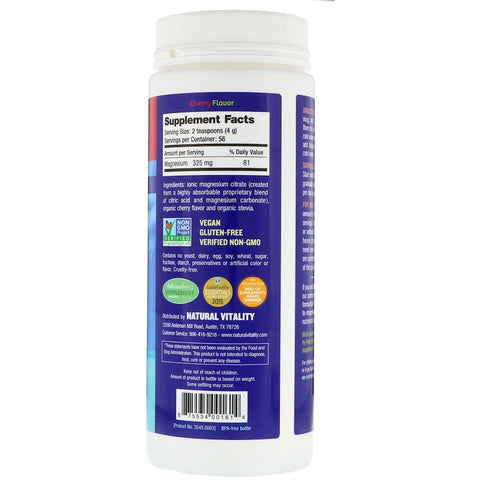 Natural Vitality - Natural Calm, The Anti-Stress Drink, Cherry Flavor, 8 oz (226 g)