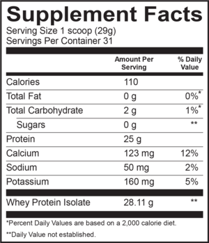 Bodylogix - Natural Whey Protein Isolate - Vanilla - 2lb
