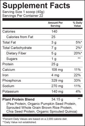 Bodylogix - Natural Vegan Protein - Vanilla -4lb