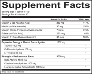 Bodylogix - Natural Preworkout Pink Lemonade Powder