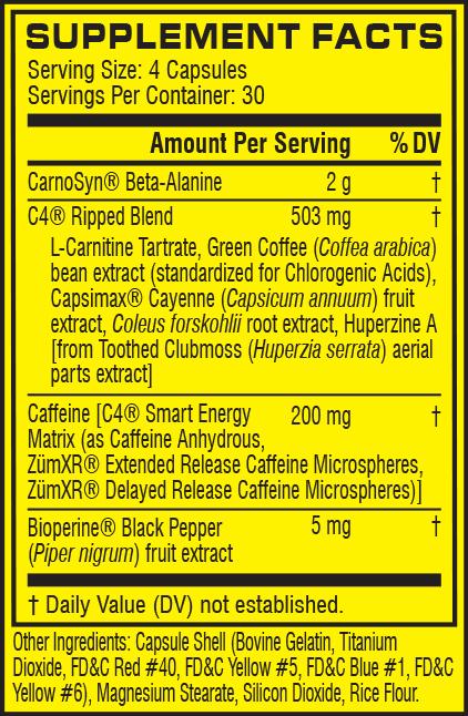 Cellucor - C4 Ripped Caps - 120 Capsules