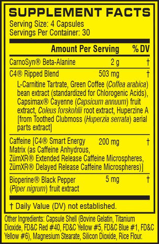 Cellucor - C4 Ripped Caps - 120 Capsules