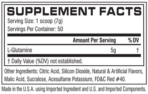 Cellucor - Cor-Performance Glutamine Icy Blue Razz - 50 Servings