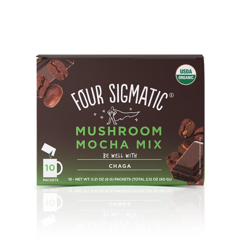 Four Sigmatic - Mushroom Mocha W/ Chaga Powder 10(1.94oz) Packets - 10 Packet