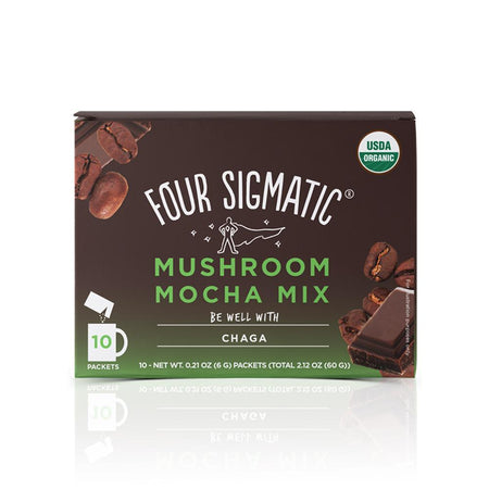 Four Sigmatic - Mushroom Mocha W/ Chaga Powder 10(1.94oz) Packets - 10 Packet
