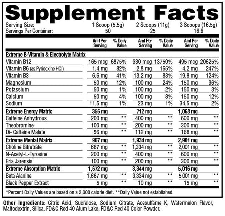 Metabolic Nutrition - E.S.P. Extreme Watermelon - 275g