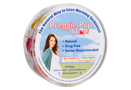 Three Lollies - Preggie Pop Drops PLUS Spur Raspberry  - 21 Pieces