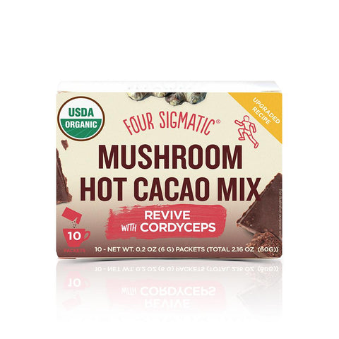 Four Sigmatic - XOCO Red Cordyceps Mushroom Hot Chocolate Drink Mix - 10 Ct
