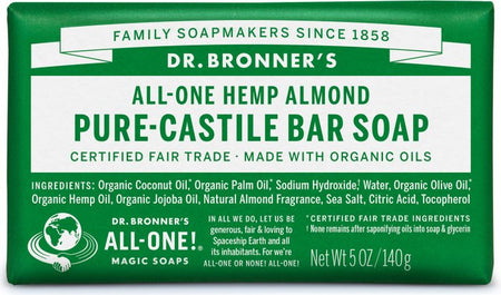 Dr Bronners - Organic Castile Bar Soap Almond