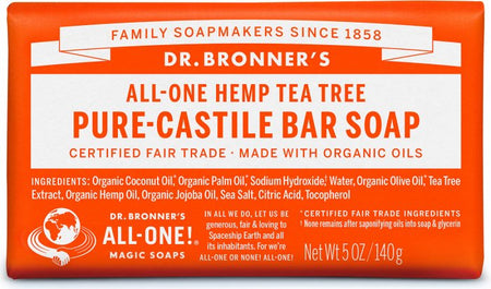 Dr Bronners - Organic Castile Bar Soap Tea Tree