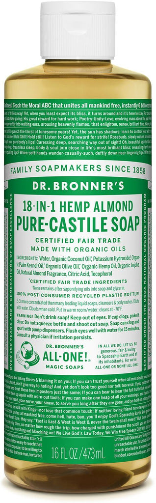 Dr Bronners - Organic Castile Liquid Soap Almond