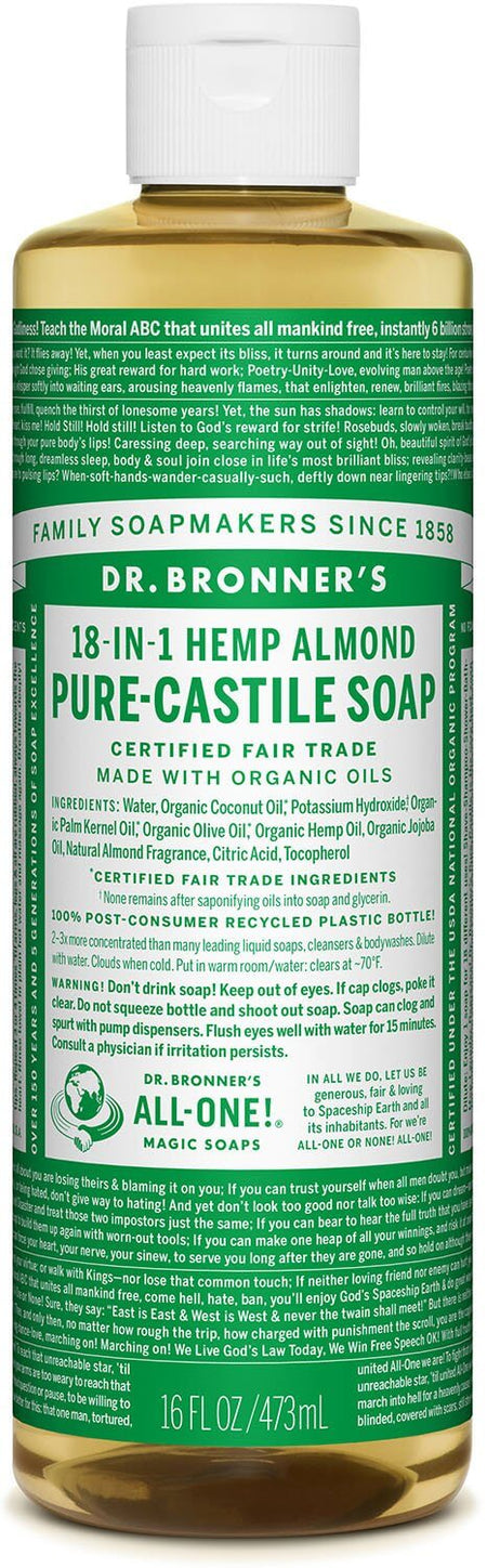 Dr Bronners - Organic Castile Liquid Soap Almond