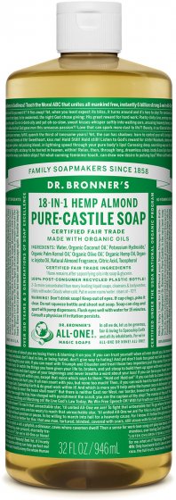 Dr Bronners - Organic Castile Liquid Soap Almond
