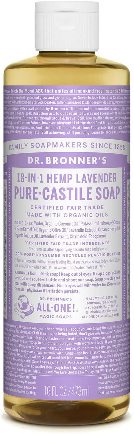 Dr Bronners - Organic Castile Liquid Soap Lavender