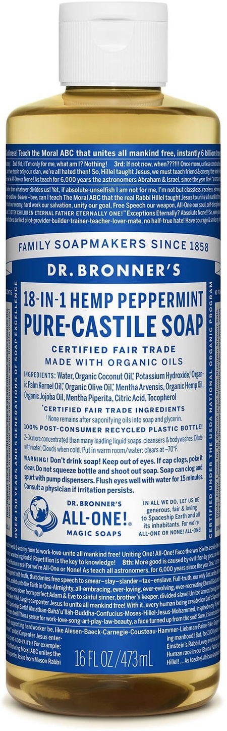 Dr Bronners - Organic Castile Liquid Soap Peppermint
