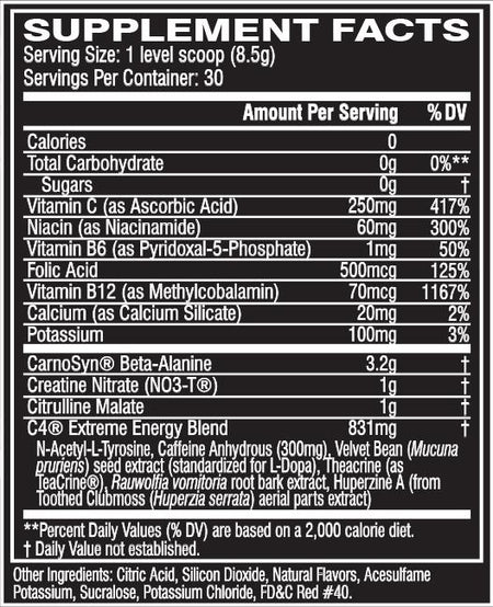 Cellucor - C4 Extreme Energy Cherry Limeade - 30 Servings