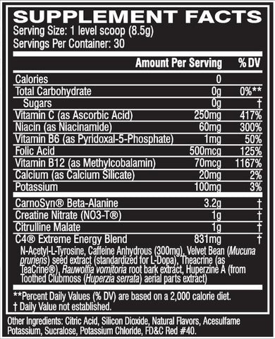 Cellucor - C4 Extreme Energy Cherry Limeade - 30 Servings