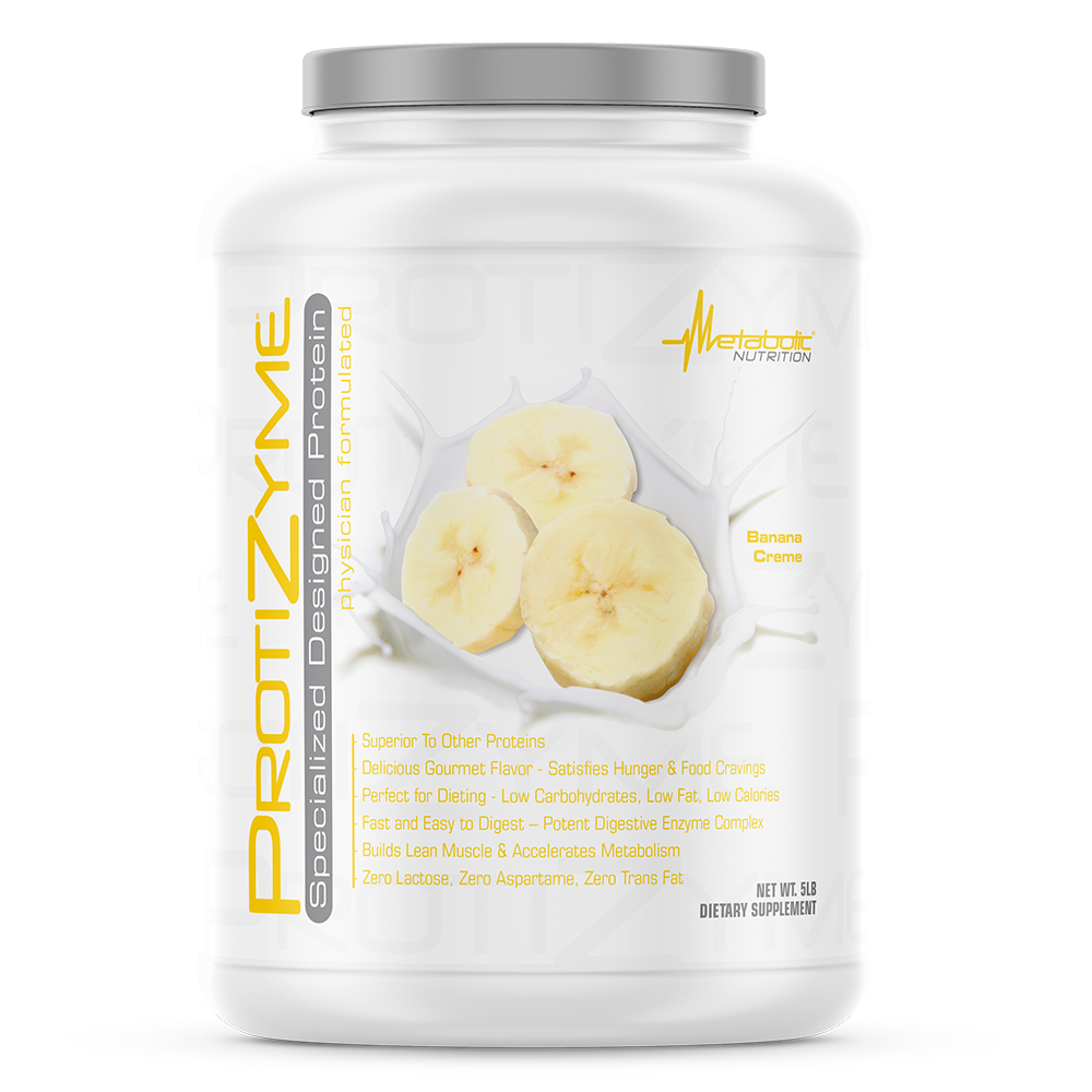 Metabolic Nutrition -PROTIZYME  Banana Creme - 5 Lb