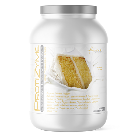 Metabolic Nutrition -  PROTIZYME Vanilla Cake  - 2 Lb