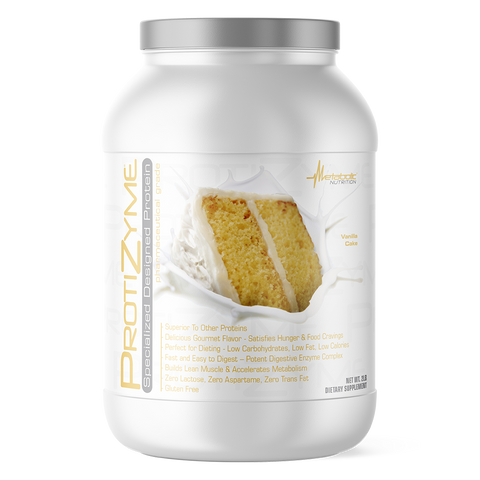 Metabolic Nutrition -  PROTIZYME Vanilla Cake  - 2 Lb