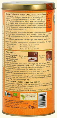 Heather’s Tummy Care -  Fiber Organic Acacia Senegal - 1 Lb Can