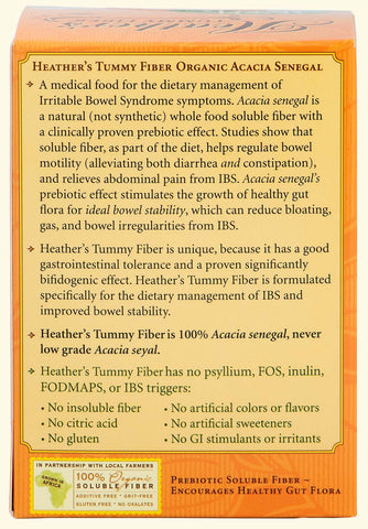 Heather’s Tummy Care - Fiber Organic Acacia Senegal (TRAVEL PACKETS) - 25 Packets X 24 Units