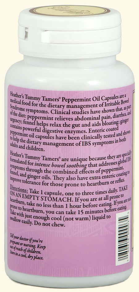 Heather's Tummy Care - Tamers Peppermint Oil Capsules - 90 Capsules