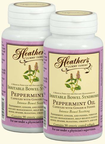 Heather's Tummy Care - Tamers Peppermint Oil Capsules - 90 Capsules