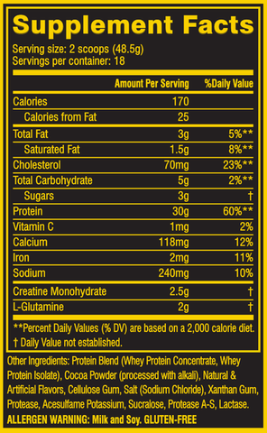 Cellucor - Whey Sport Protein Chocolate - 18 Servings