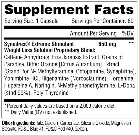 Metabolic Nutrition - Synedrex - 60 Cap