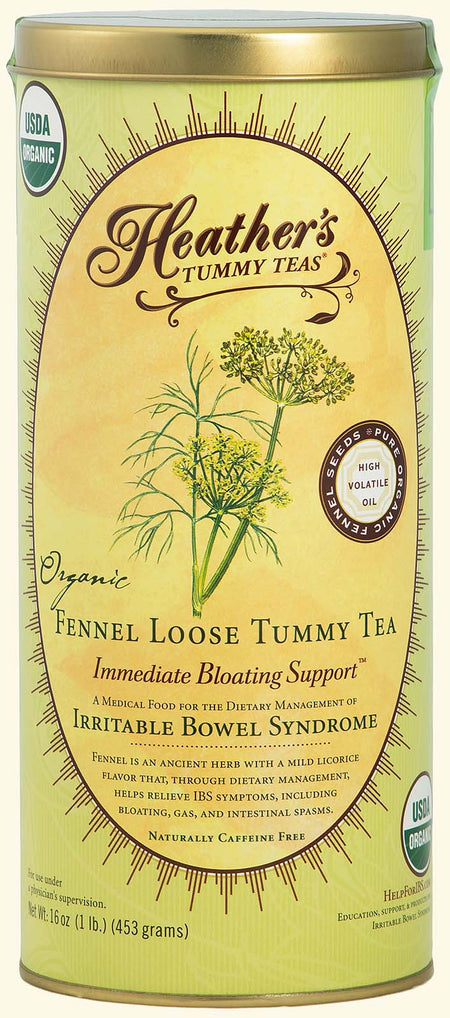 Heather's Tummy Care - Tea Organic Loose Fennel - 1 Lb Can