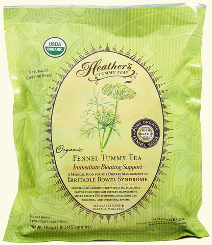 Heather's Tummy Care -  Tea Organic Loose Fennel (BULK POUCH) - 1 Lb Pouch