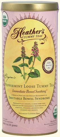 Heather's Tummy Care -  Tea Organic Loose Peppermint - 5 Oz Can