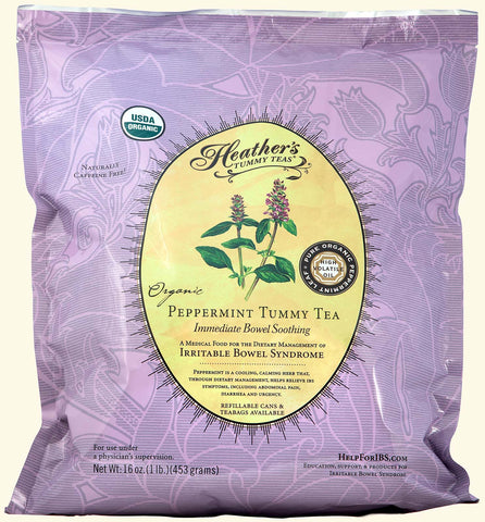 Heather's Tummy Care -  Tea Loose Peppermint (BULK POUCH) - 1lb Pouch
