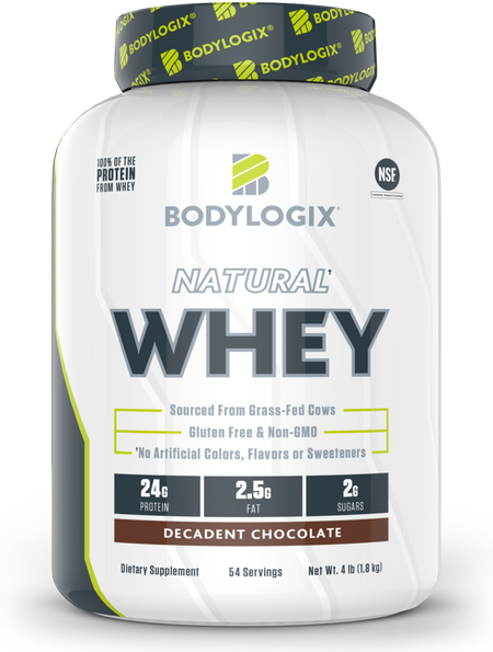 Bodylogix - Natural Whey Protein Chocolate - 4lb