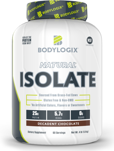Bodylogix - Natural Whey Protein Isolate - Chocolate - 4lb